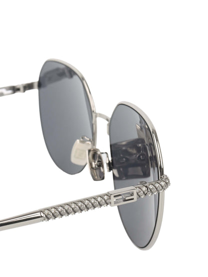 Fendi Silver frame sunglasses.