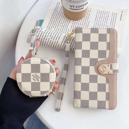 New Fashion Genuine Leather Multifunctional Phone Case Wallet Case for samsung