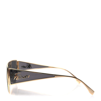 Fendi Metal Disco Geometric Sunglasses FE 40051/U Gold