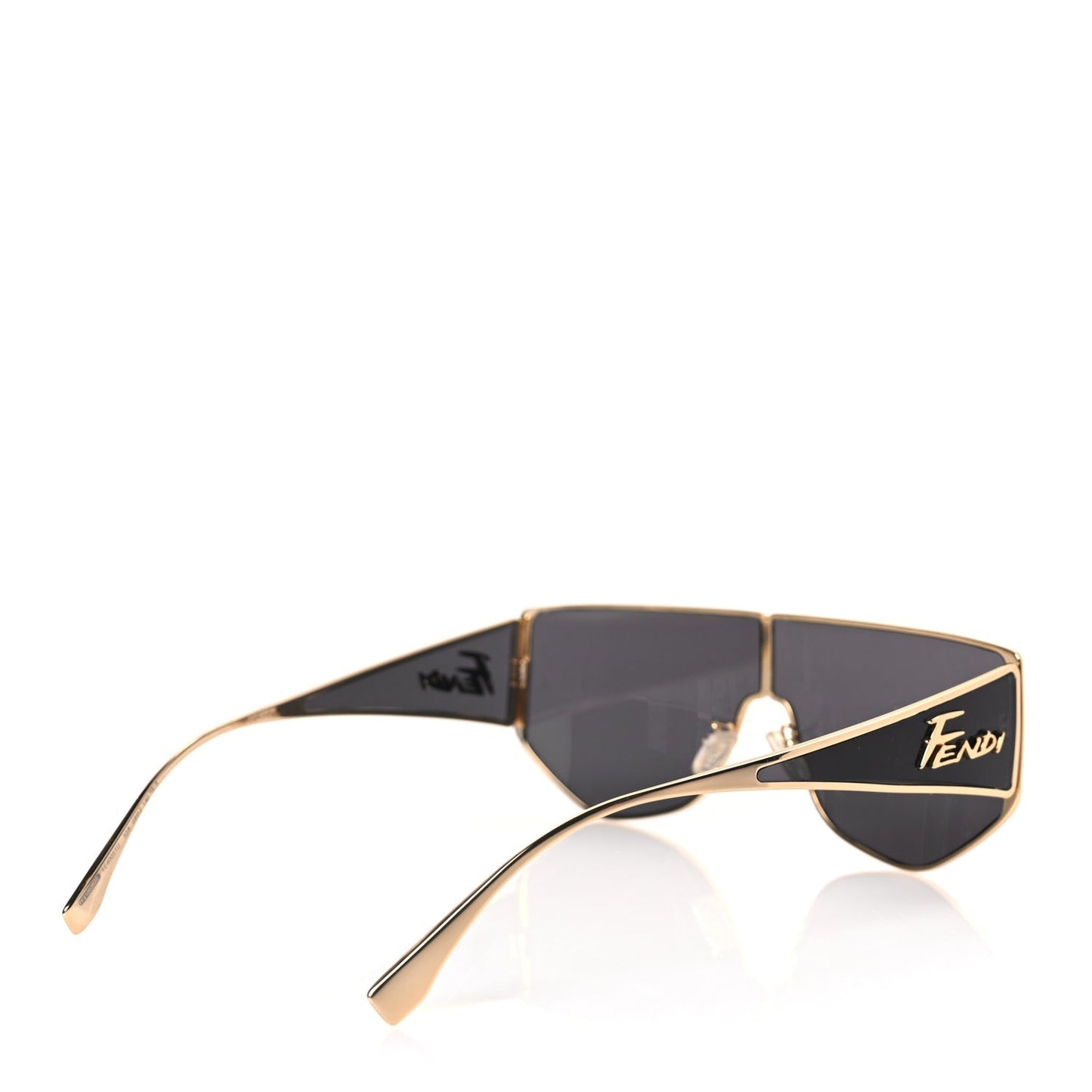 Fendi Metal Disco Geometric Sunglasses FE 40051/U Gold