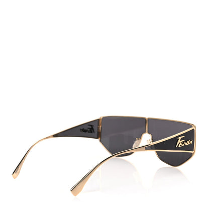 Fendi Metal Disco Geometric Sunglasses FE 40051/U Gold