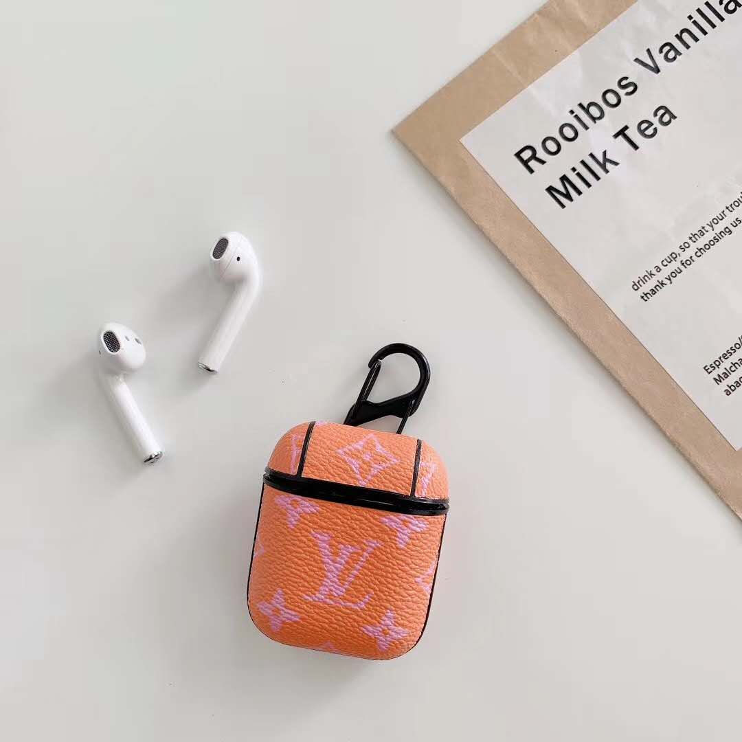 Fashion gradient leather Airpods case