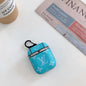Fashion gradient leather Airpods case