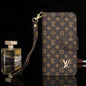 Retro flower wallet leather phone case