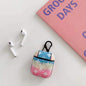 Fashion gradient leather Airpods case